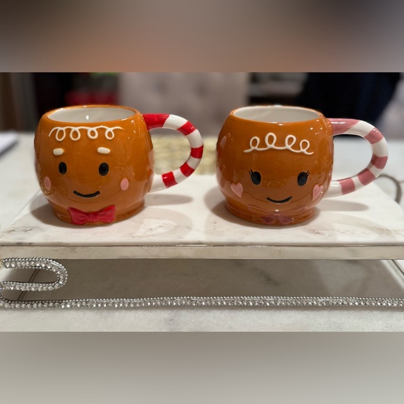 NWT~Ceramic Mug Gingerbread SET 13oz - Picture 2 of 2